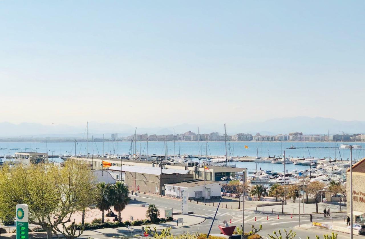 ROC MAR 3 3D - Apartamento cerca del centro y de la playa - terraza con vistas al mar y al puerto Rosas Exterior foto