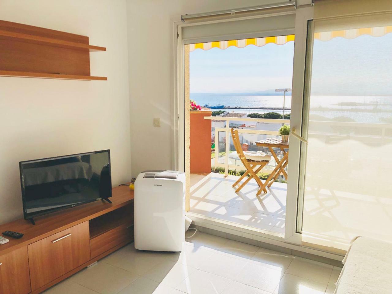 ROC MAR 3 3D - Apartamento cerca del centro y de la playa - terraza con vistas al mar y al puerto Rosas Exterior foto